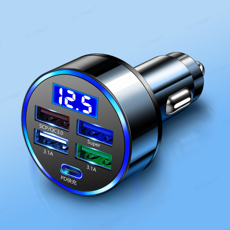 5 Häfen USB Autoladung 250 W Schnell 7A Mini Schnellladung für iPhone 11 Xiaomi Huawei praktisch Ladegerät Adapter Ich bin Auto