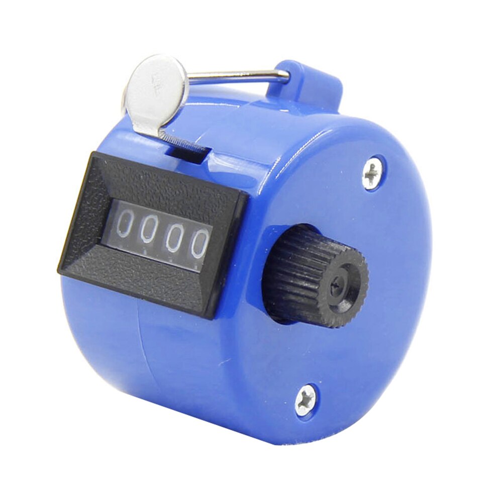 Clicker 4 Digit Number Counters Plastic Shell Hand Finger Display Manual Counting Tally Clicker Timer Soccer Golf Counter