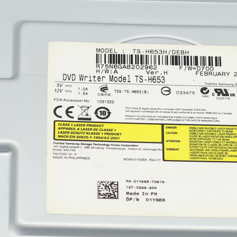 Ts -h653h dvd-rw sata-laufwerk für pc-desktop windows 7 windows 10 desktop-recorder brennlicht carving sata serielles optisches laufwerk