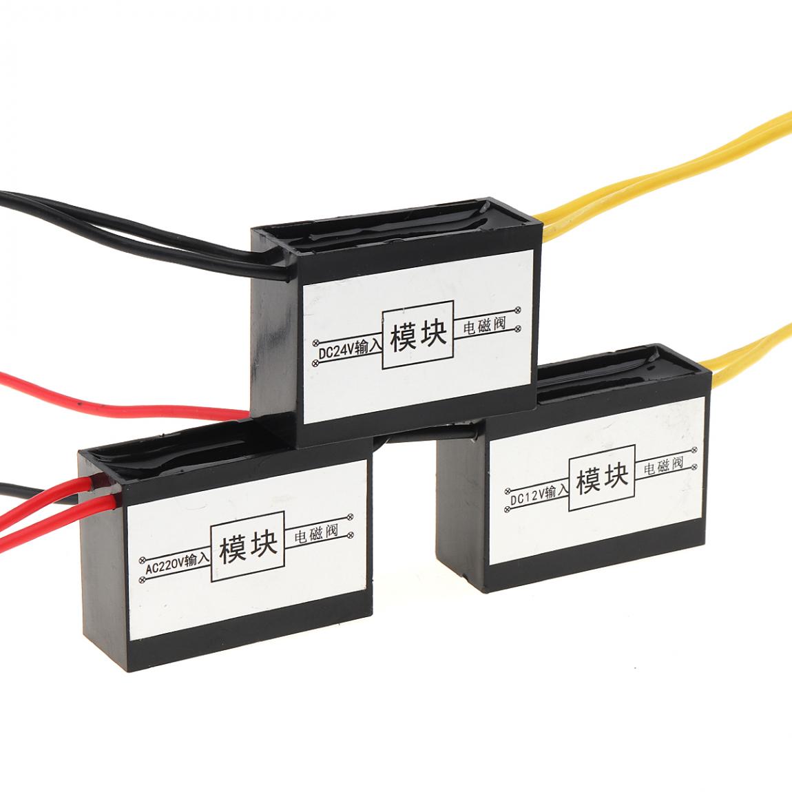 Válvula Solenoide Módulo de ahorro de energía 4 cables AC220V DC24V DC12V 24h trabajo de energía de largo tiempo sin piezas de válvula de calor
