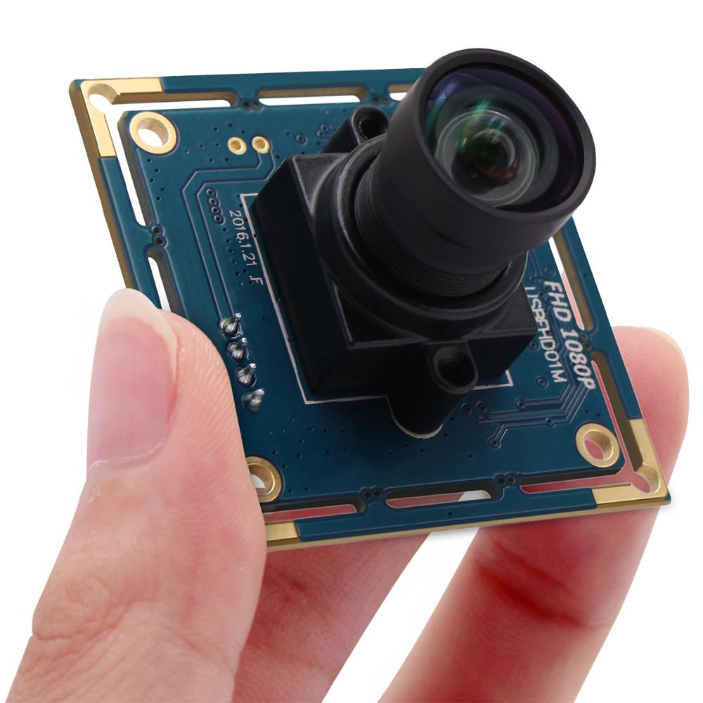 2MP 1080P USB Della Macchina Fotografica HD Pieno 1080P Nessuna distorsione Lente CMOS OV2710 Micro Mini USB Web Camera Modulo per la Macchina Industriale di Visione