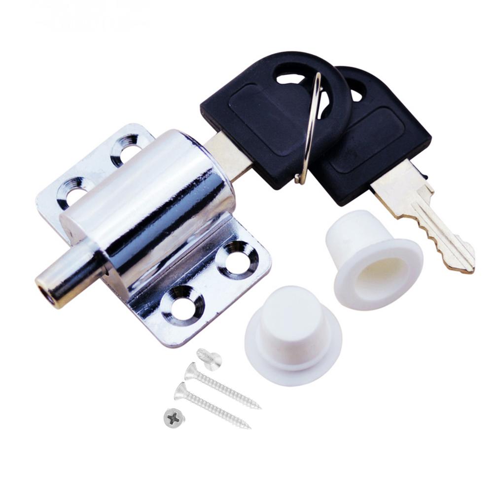2set Zinc Alloy Sliding Window Lock Key Push Child Safety Protection Lock Anti-theft Door Window Security Lock