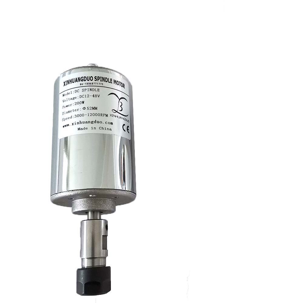 48V 200W/300W/400W/500W Spindel Graveermachine Spindel Motor Air-koeling Spindel Dc Motor Cnc Graveermachine ER11 Of ER16: 200W ER11 Spindle