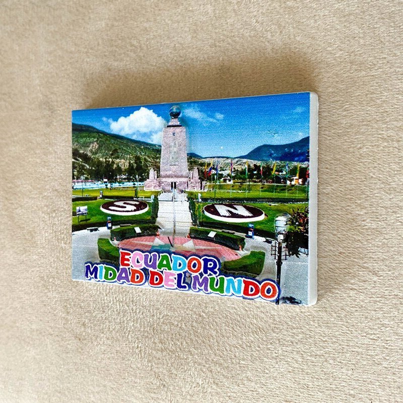 Ecuador travel souvenirs Home Decor Items Collection Crafts Equator Monument, scenery 3D stereo refrigerator magnet