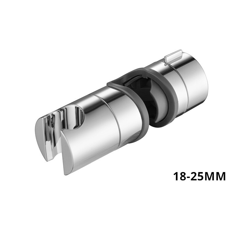 ABS Plastic Shower Slide Railing Bracket Adjustable Clip Bracket Bracket Replacement Bathroom Accessories Universal 18~25mm: 18-25MM Chrome