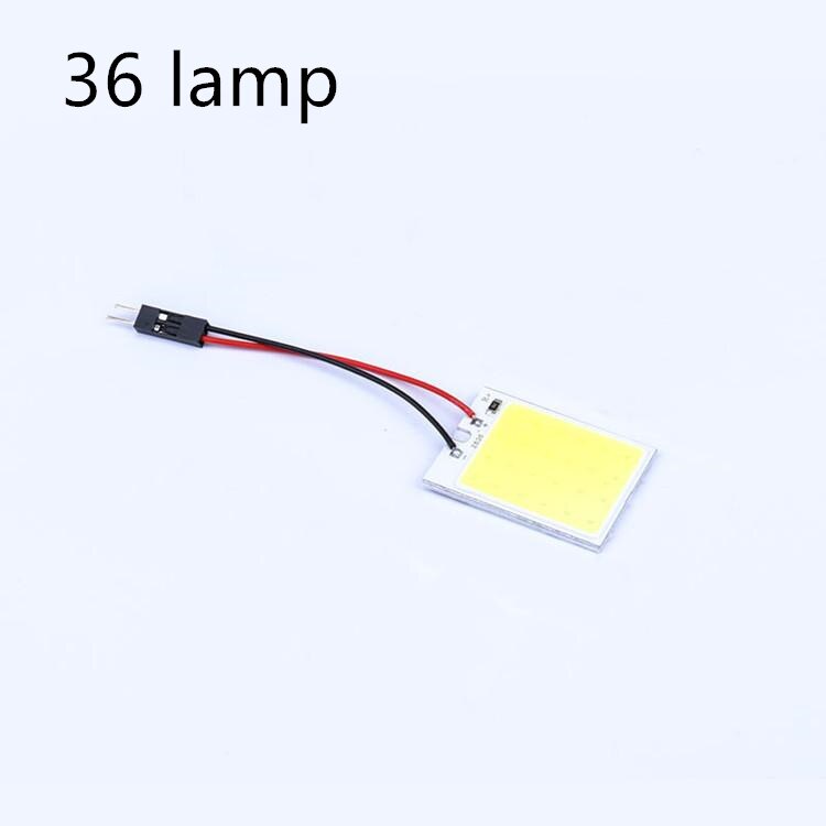 T10 Luz LED 3W 12V Panel súper brillante coche con luces Interior lámpara bombilla para cúpula luz blanca lámpara de señal coche con luces Accesorios: 36 Light