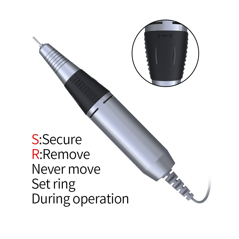 32W 35000RPM Manicure Machine Electric Nail Drill Machine Apparatus for Manicure Pedicure with File Cutter Nail Drill Bits Tool
