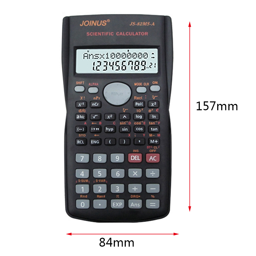 Multifunctional Scientific 2 Line LCD Display Calculator Portable Handheld Function Calculator 240 Functions