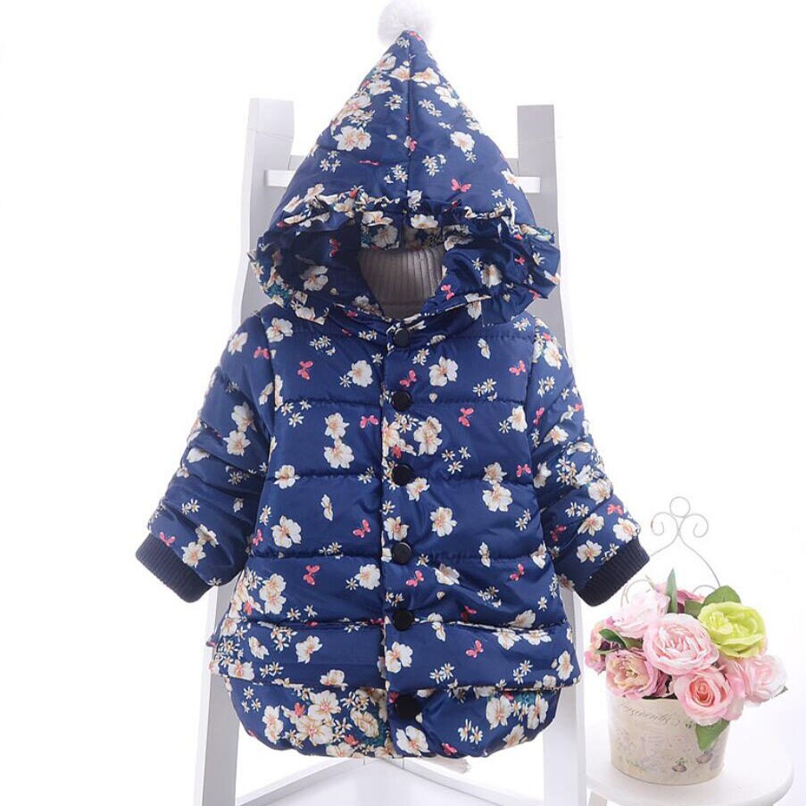 Babykleertjes kinderen Lam kasjmier winter jas meisjes katoenen kapmantel kinderen harte kleding meisjes leuke tops uitloper 0- 3 t: blue / 3T