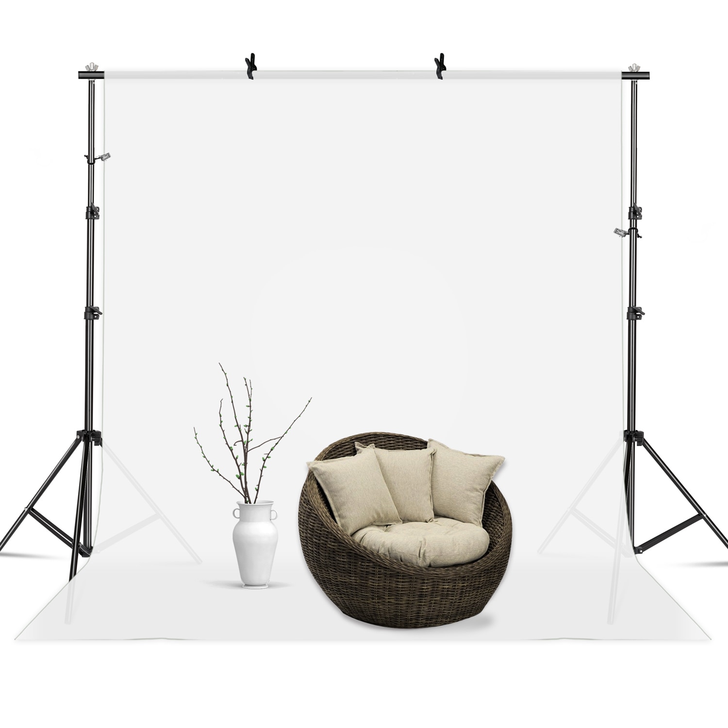 Photo Photography Backdrop Collapsible Polyester Cotton Green Screen Chromakey Background Cloth For Photo Studio Video