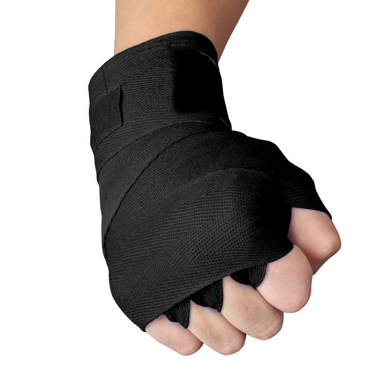 2 ruller, 1.5/2/3/5m bomullsboksebandasjer, sportsstropp, sandahansker, mma-håndhansker, bandasjebelte, bandasje til konkurranse