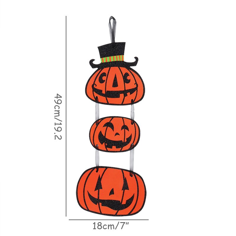 Halloween Pompoen Skelet Opknoping Banner Veranda Teken Welkom Teken Thuis Indoor/Outdoor Voordeur Veranda Yard Opknoping Decor Craft