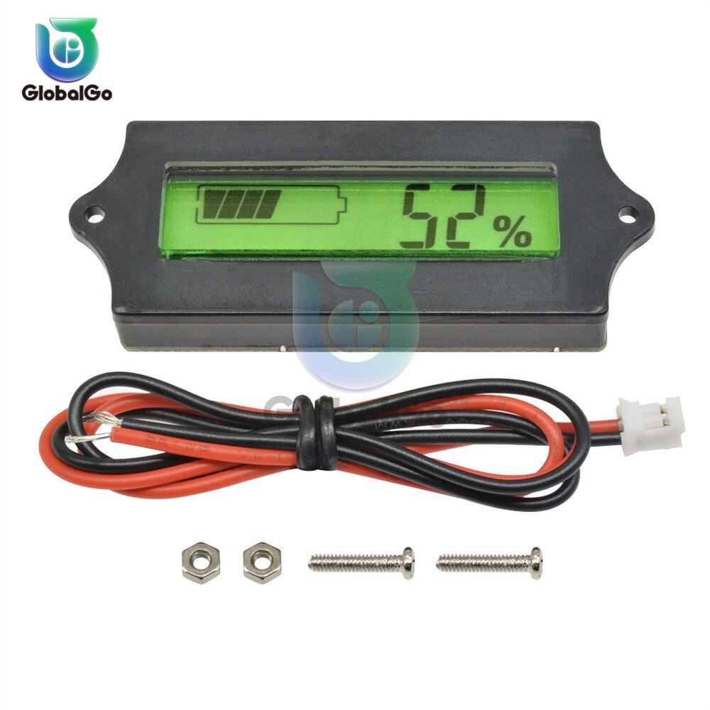 24V Electric Car Battery Level Indicator Monitor Gauge Display Meter Battery Capacity Tester