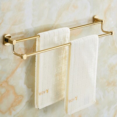 Bathroom Accessories Set Brass Gold Towel Rack Toilet Brush Holder Corner Shelf Paper Holder Soap Dish Hooks Bath Hardware Sets