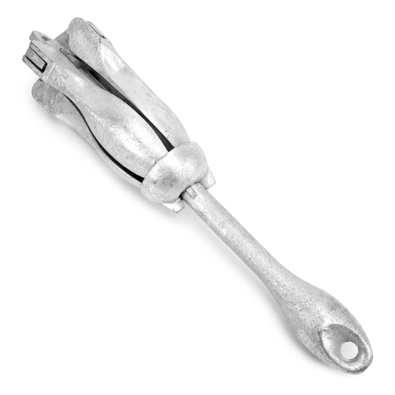 Galvanized Folding Grapnel Boat Anchor Folding Anchor for Kayaks Canoes Paddle Boards Small Watercrafts Ship Accessories