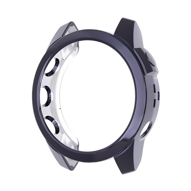 Funda protectora para Garmin Fenix 7, carcasa protectora de reloj inteligente, Marco suave y transparente de TPU, carcasa de parachoques para Garmin Fenix 7 7S 7X: Plating Gun / for Fenix 7