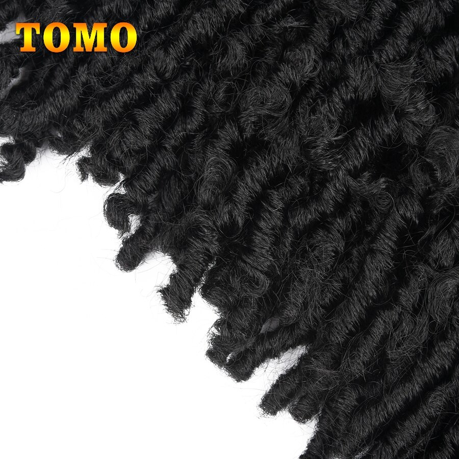 Tomo-extensiones de pelo postizo de 12 pulgadas para mujer, postizo de pelo de ganchillo, suave y Natural de imitación postizo, 12 hebras por pieza