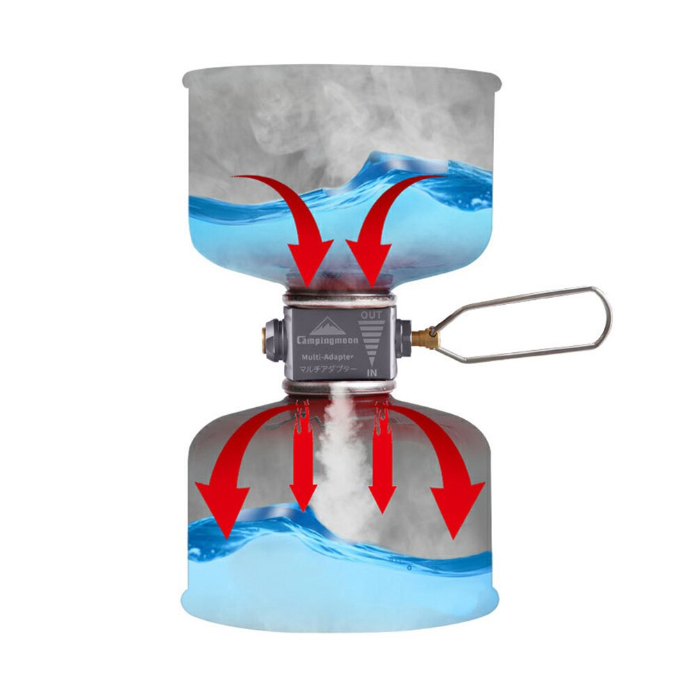 Campingmoon Gas Stove Adapter Gas Saver Plus with Butane Adapter Gas Adapter Camping Stove Refill Adapter for Camping Hiking