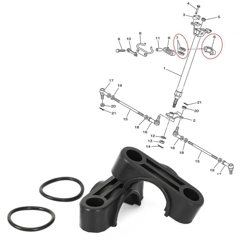Steering Stem Bushing Seal Fits for Yamaha YFZ450 YFZ 450 Banshee Raptor Warrior Blaster