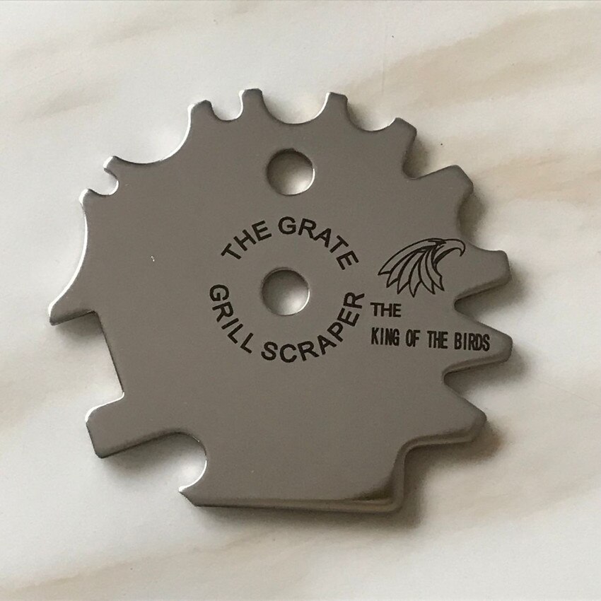 Portable Metal BBQ Grills Grate Cleaner Cleaning Barbecue Scraper Scrubber Tool Stainless Steel Grill Scraper BBQ Accessories: D