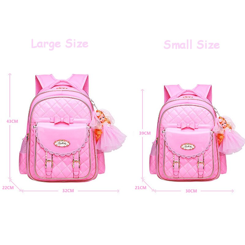 Neue Mädchen Schule Rucksäcke freundlicher Schulranzen Für Mädchen Rucksack Prinzessin Rosa freundlicher Schulranzen Schule Taschen Tornister Mochilas