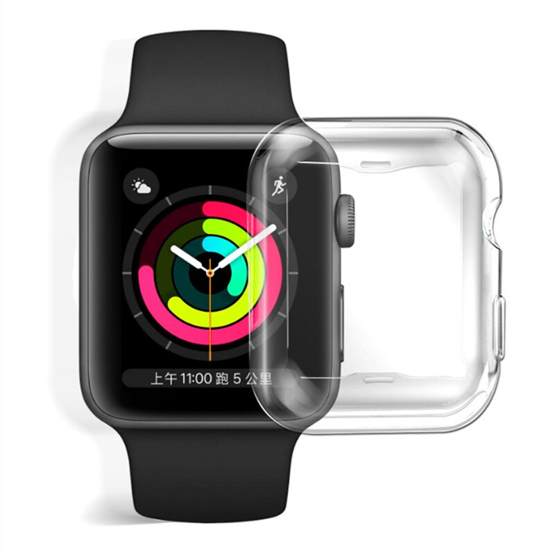 Boîtier de montre pour Apple Watch 5 génération housse de protection coque de protection IWatch 1/2/3/4 coque souple tout compris en Tpu