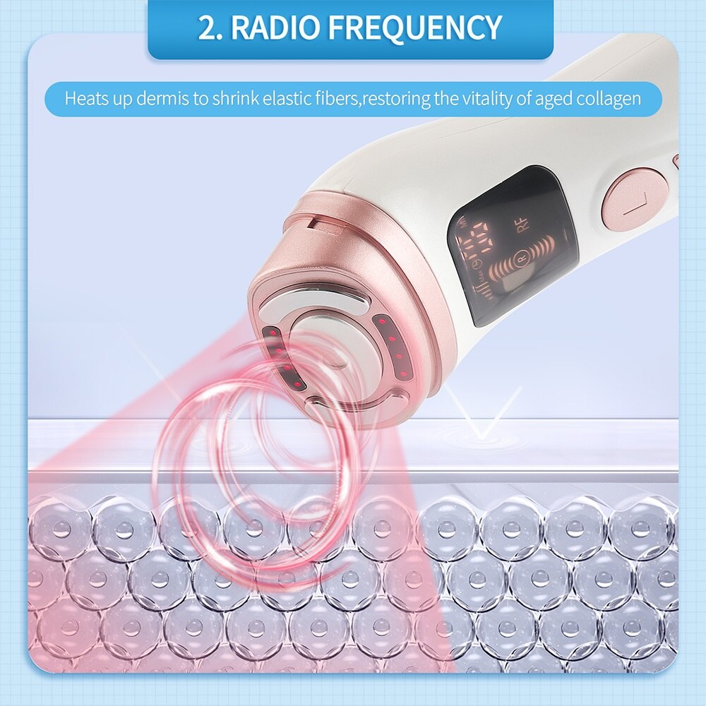 2.0 Upgrade Ultrasone Rf Ems 3-In-1 Gezicht Hals Skin Lifting Massager Mini Hifu Anti Rimpel Aanscherping gezicht Afslanken Apparaat