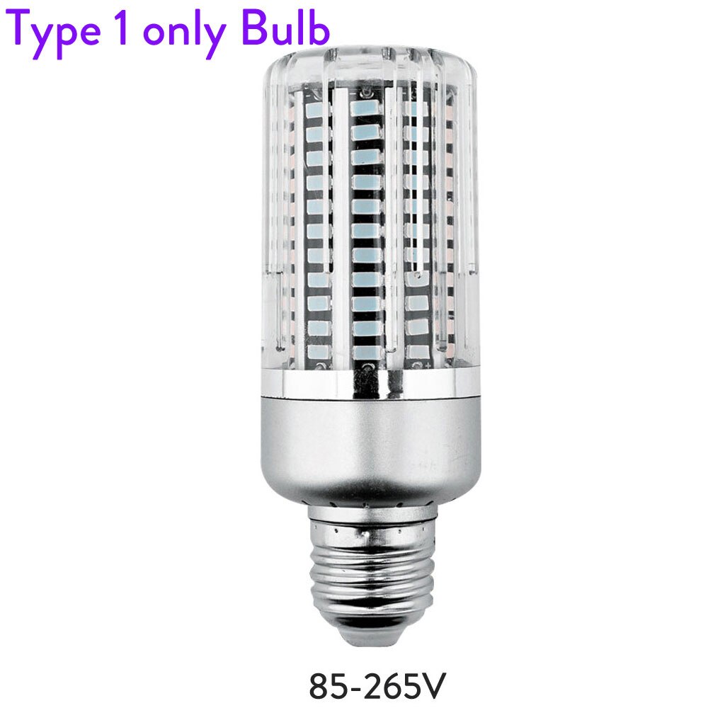 E27 60W 40W Uvc Led Kiemdodende Uv Licht Sterilisator Ultraviolet Licht Uv Desinfectie Lamp Eliminator Buis Ac 220V 110V: 1 NO Controller