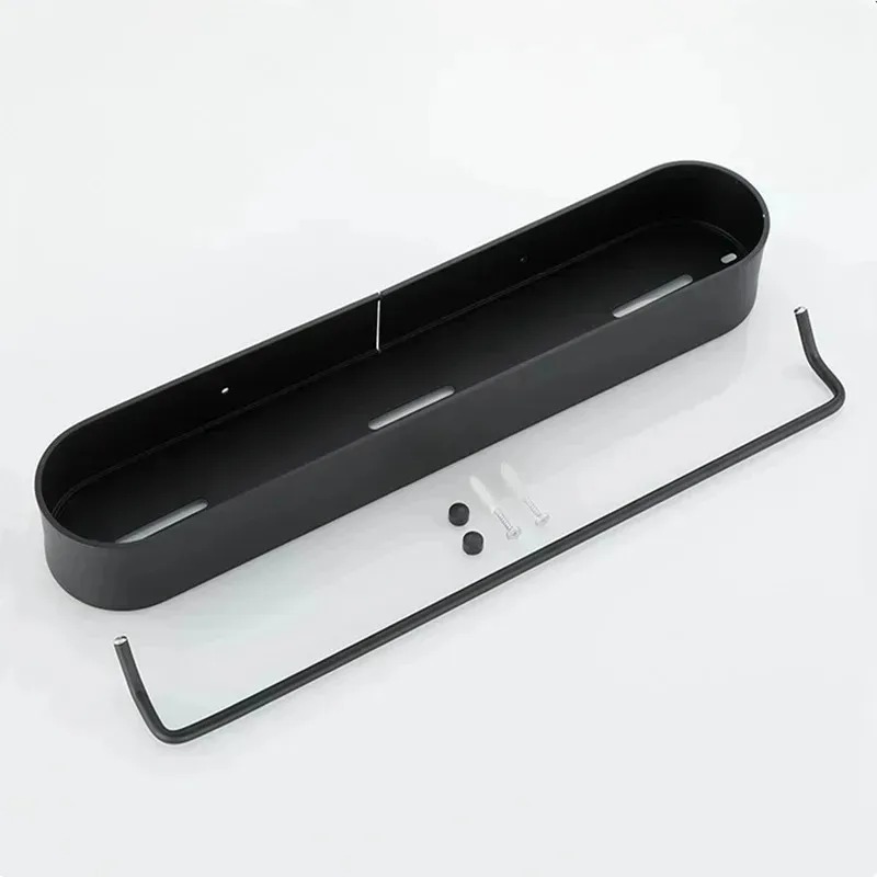 Estante de almacenamiento para inodoro de aluminio, espacio no perforado, estante de almacenamiento para baño montado en la pared, estantes de pared para cosméticos, accesorios de baño