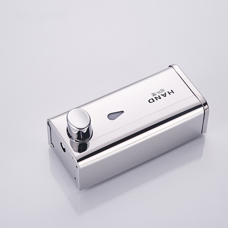 Bathroom Hand Soap Set Dispenser Chrome Stainless Steel Luquid Soap Saver Shampoo Dispenser Wall Mounted Detergent Dispensers