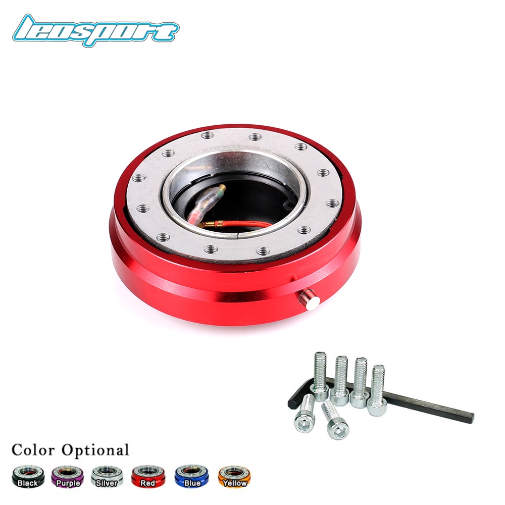 Thin Version 6 Hole Steering Wheel Quick Release Hub Adapter Snap Off Boss kit