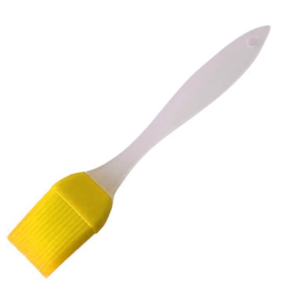 1pc petit Silicone brosse à pâtisserie détachable pâtisserie BBQ cuisson pique-nique brosse maison cuisine extérieur Gadgets cocina accesorio: YELLOW
