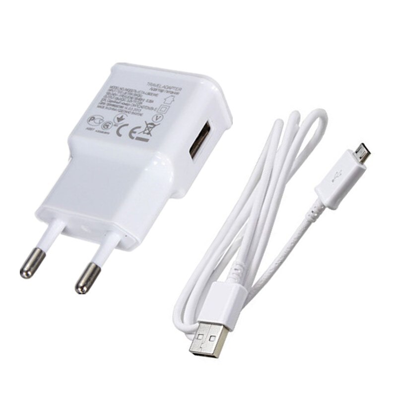 Cable Universal Micro USB, adaptador rápido de pared de viaje, cargador de teléfono móvil para huawei P SMART Xiaomi Redmi Note 4 5 Samsung S6 S7: USB and charger