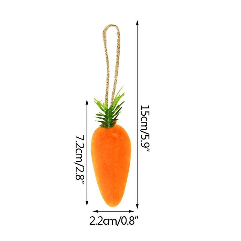 Colgante de zanahoria de simulación, adorno de zanahoria vegetal de espuma, familiar, Baby Shower, Carnaval, decoración de pared, 10 piezas