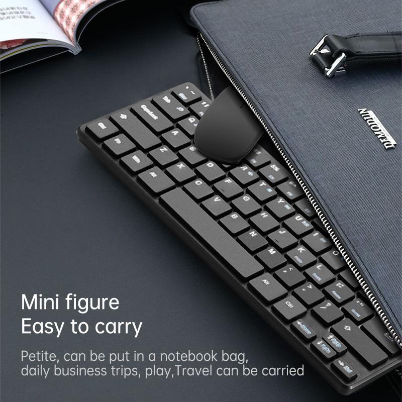 2.4g Wireless Keyboard Mouse Set Portable 10m Distance Keyboard Set With Usb Wireless Receiver