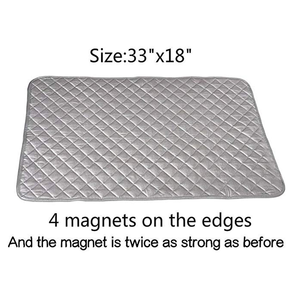 Magnetisk strygemåtte vaskeunderlag vaskemaskine tørretumbler cover bord varmebestandigt tæppe mesh presse tøj beskytter beskytter 48 x 85cm: Default Title