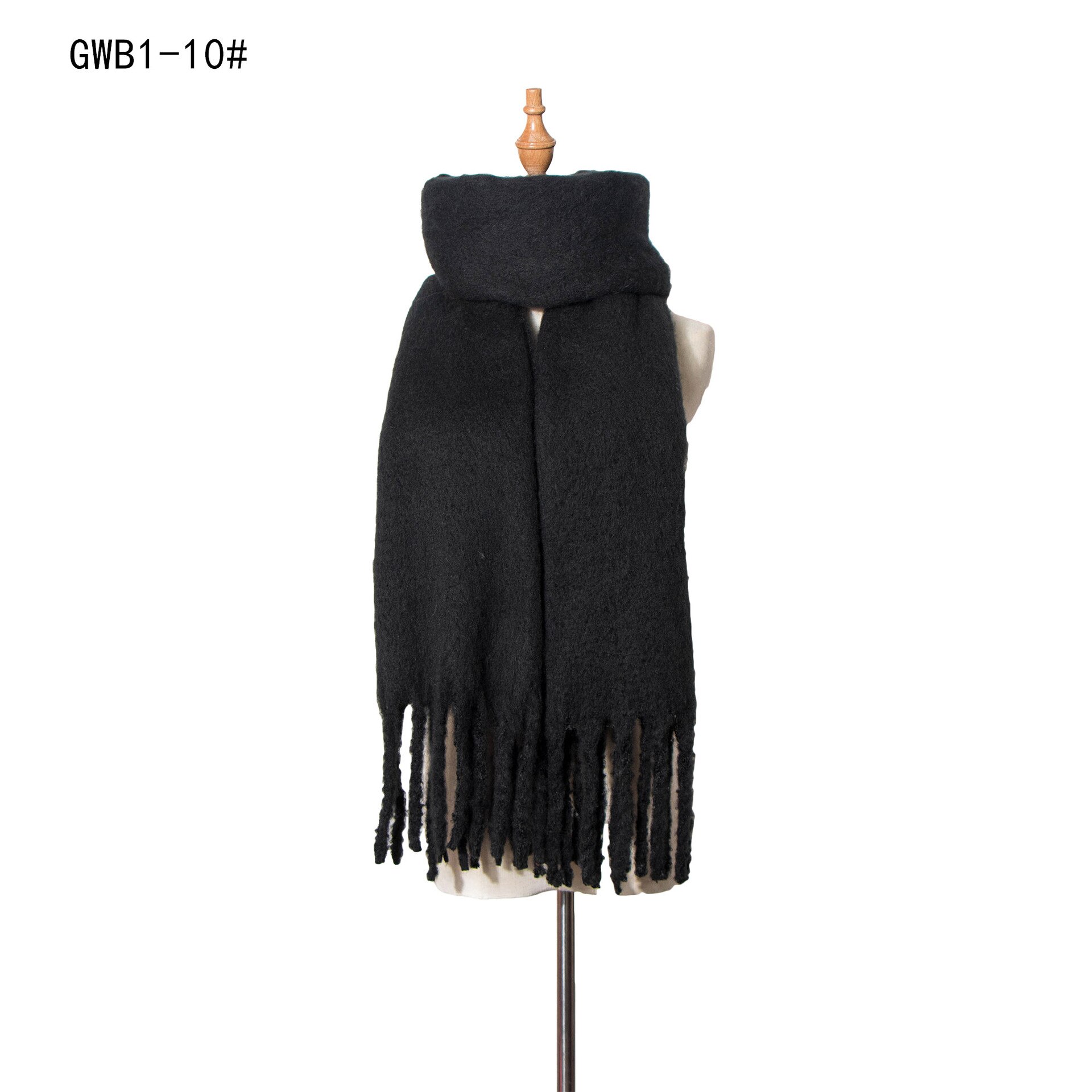 DIANRUO doux cachemire tricot écharpe pour les femmes hiver foulards Hijab solide Pashmina dame châle envelopper Double face écharpes Q351: GWB1-10