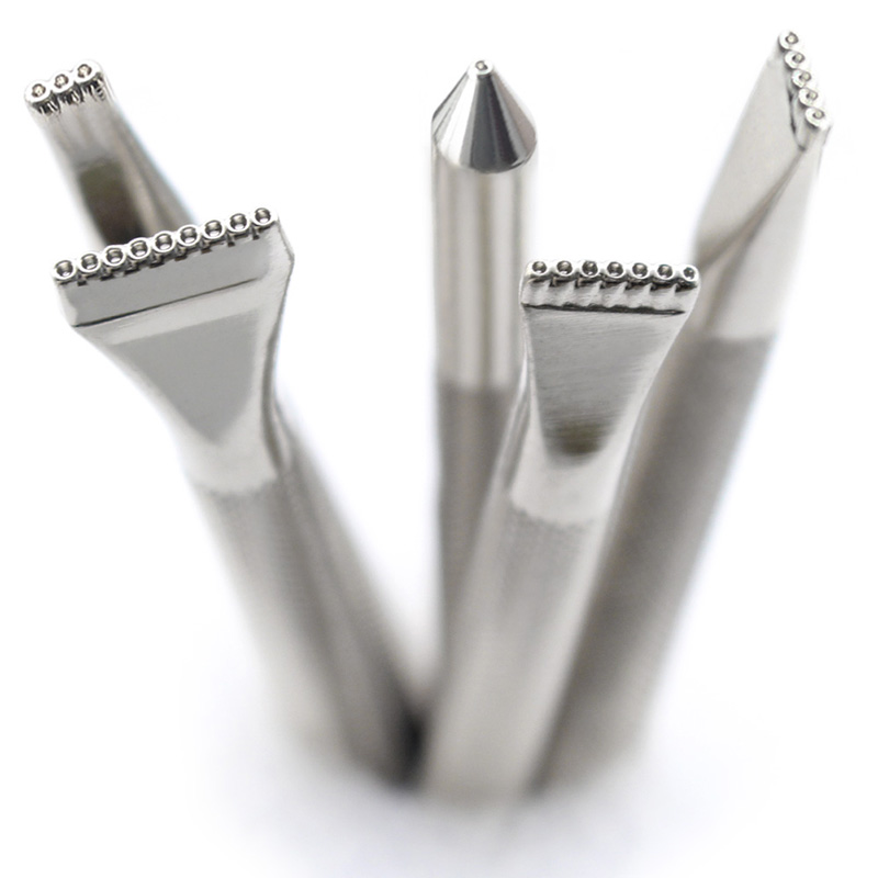 Combination Leather Stamp Tool Kit for Leathercraft Hand Working Patterns Stamping Set Carving Patterns Handmade Printing: 5 Pcs Set