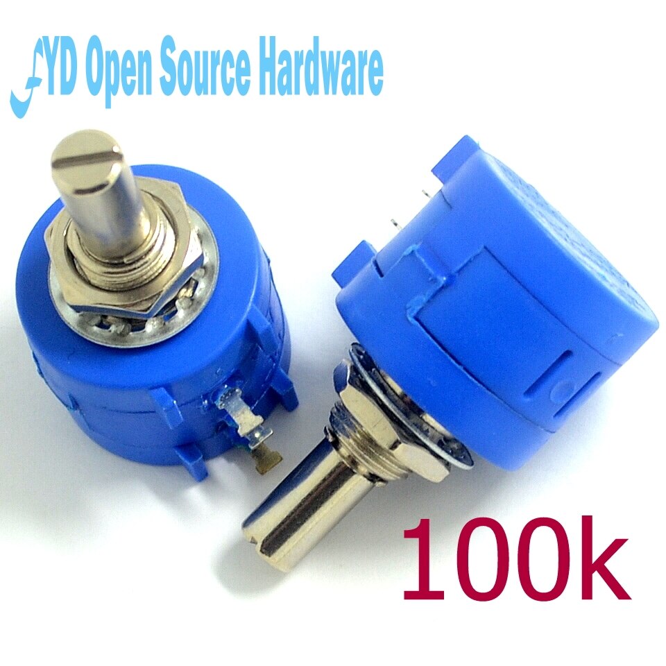 3590S Precisie Multi-Turn Potentiometer 100K Verstelbare Weerstand