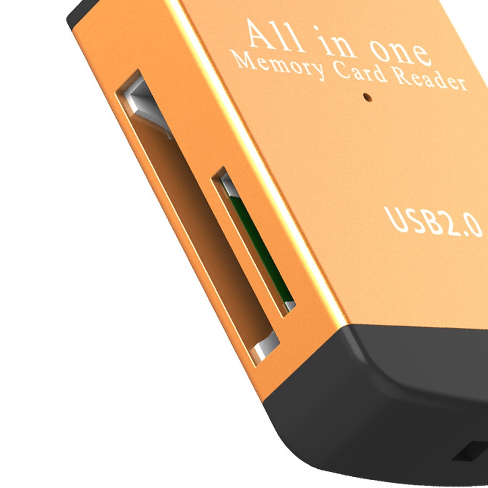 480Mbps High-Speed USB2.0 4-in-1 Compact Flash Multi Memory Card Reader Adapter TF MicroSD MS#T2