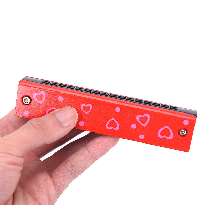 16 Hole Two Rows Harmonica Key of C Mouth Metal Organ for Beginners