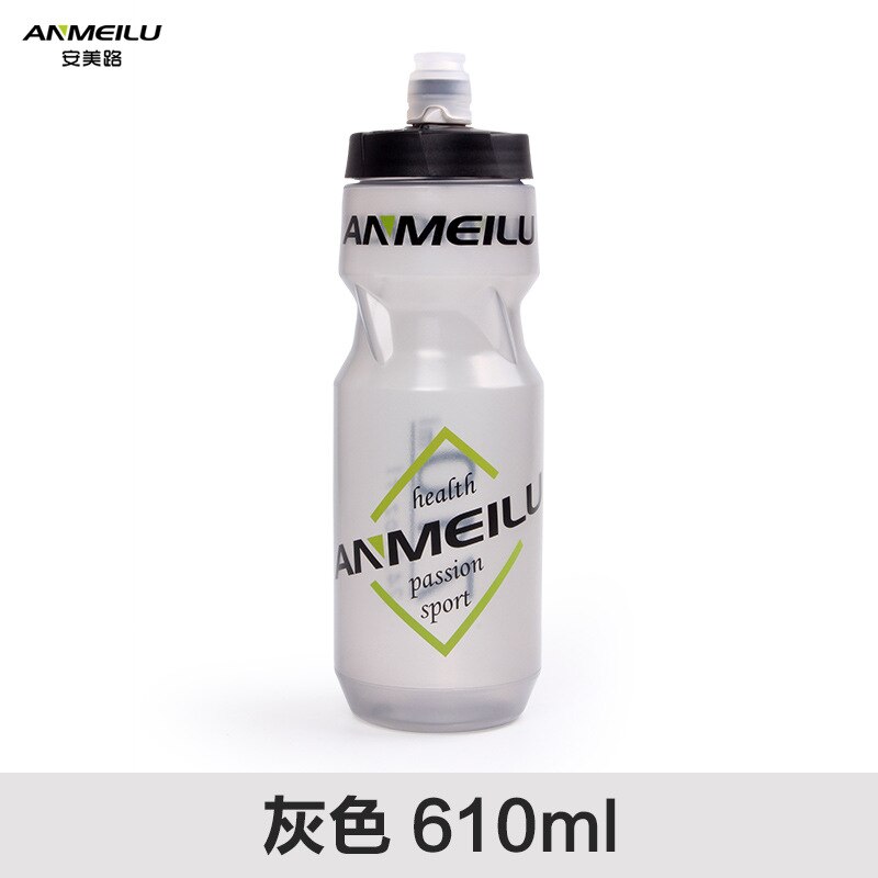 ANMEILU-botella de agua portátil para ciclismo, accesorios para deportes al aire libre, cantimplora, acampada, senderismo, Garrafa: Gray-610ML