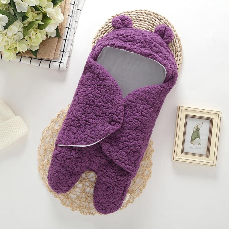 Baby Winter Strampler Langarm Neugeborenen Mantel Gesamt Baby Kleidung Junge Mädchen Kleidung Weichen Säuglings Neue Geboren Warme Strampler: lila