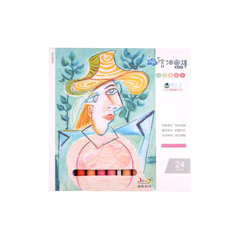 24 Colors Macaron Water Soluble Oil Pastel Stick for Children Graffiti Drawin School Stationery Supplies Washable Crayon