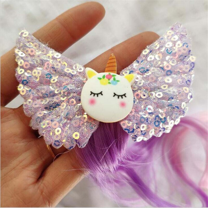 Lindo horquilla bebé niña niño giro pinza de pelo de Barrette de Clip para cabello de dibujos accesorios peluca infantil cuerda pelo desgaste de la cabeza