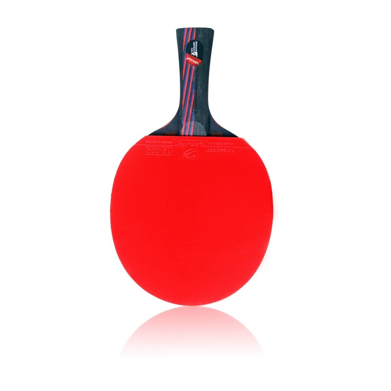 Lemuria Pro Carbon Fiber Table Tennis Racket FL Or CS Handle Ping Pong Bats Glued With Unsticky Pimples In Rubber And Black Case: Type C FL Handle