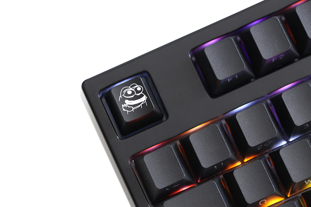 Nowość Shine Through Keycaps ABS Etched back lit black red r1 ESC Sad Frog THX meme Internet Trends