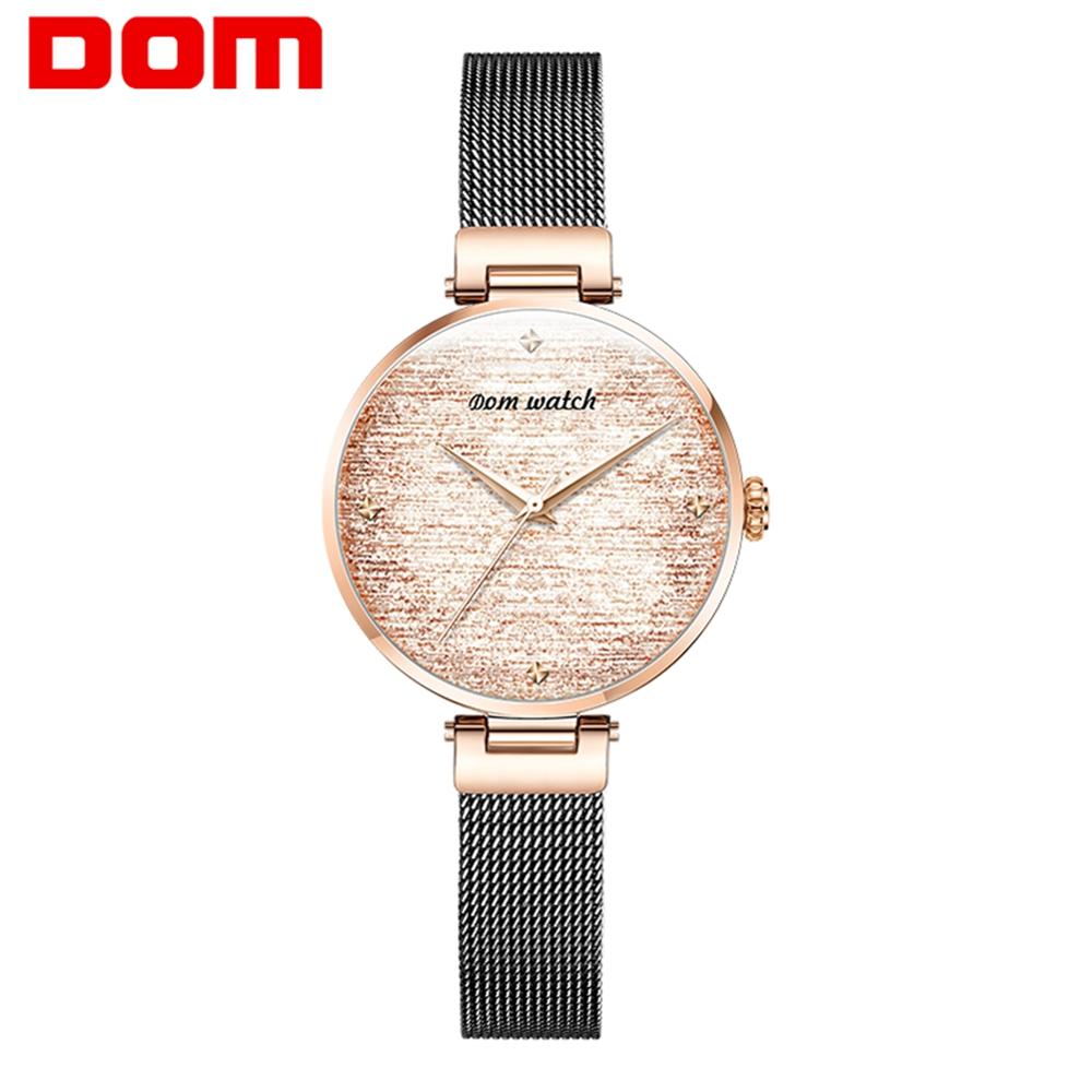 DOM Gold Watch Women Watches Ladies Steel Women's Bracelet Watches Female Clock Relogio Feminino Montre Femme G-1293GK-9M