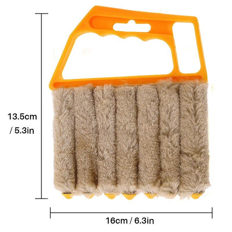 7 Vinger Thuis Afstoffen Cleaning Tool Huishoudelijke Borstel Windsnelheid Mini Blind Cleaner Airconditioner Duster Met 7 Latten