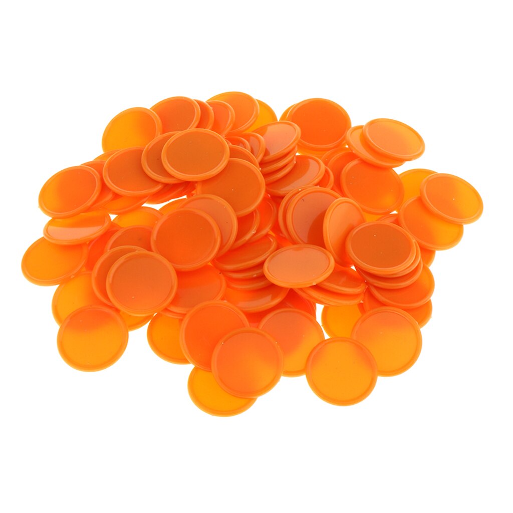 Jeu de Mini jetons de Poker, jeu de 100 jetons, 1 pouce, en plastique, comptage, comptage, apprentissage